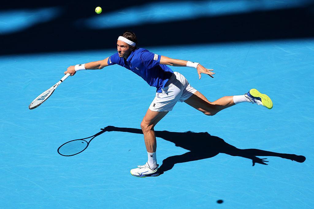 Arthur Rinderknech during 2026 Round of 16 match on Centre Court